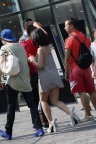 漂亮的吊带裙美腿靓妹