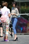 裸足高跟美腿长裤少妇