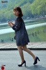 短发美裙肉丝美腿高跟少妇（转帖谭氏街拍）