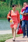 漂亮的红裙美腿高跟少妇（转帖云游四方）