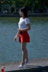 漂亮的红色短裙肉丝白高少妇（谭氏街拍）